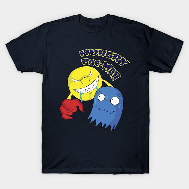 Hungry Pac-Man T-Shirt by SkyPeps